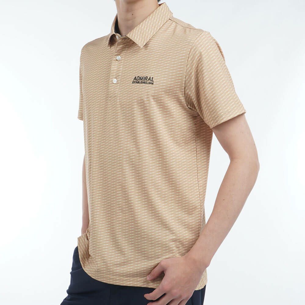 アドミラル Admiral　メンズ 小紋柄 プリント 半袖 ポロシャツ ADMA515　2025年モデル 詳細10