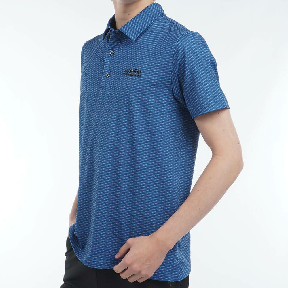 アドミラル Admiral　メンズ 小紋柄 プリント 半袖 ポロシャツ ADMA515　2025年モデル 詳細16