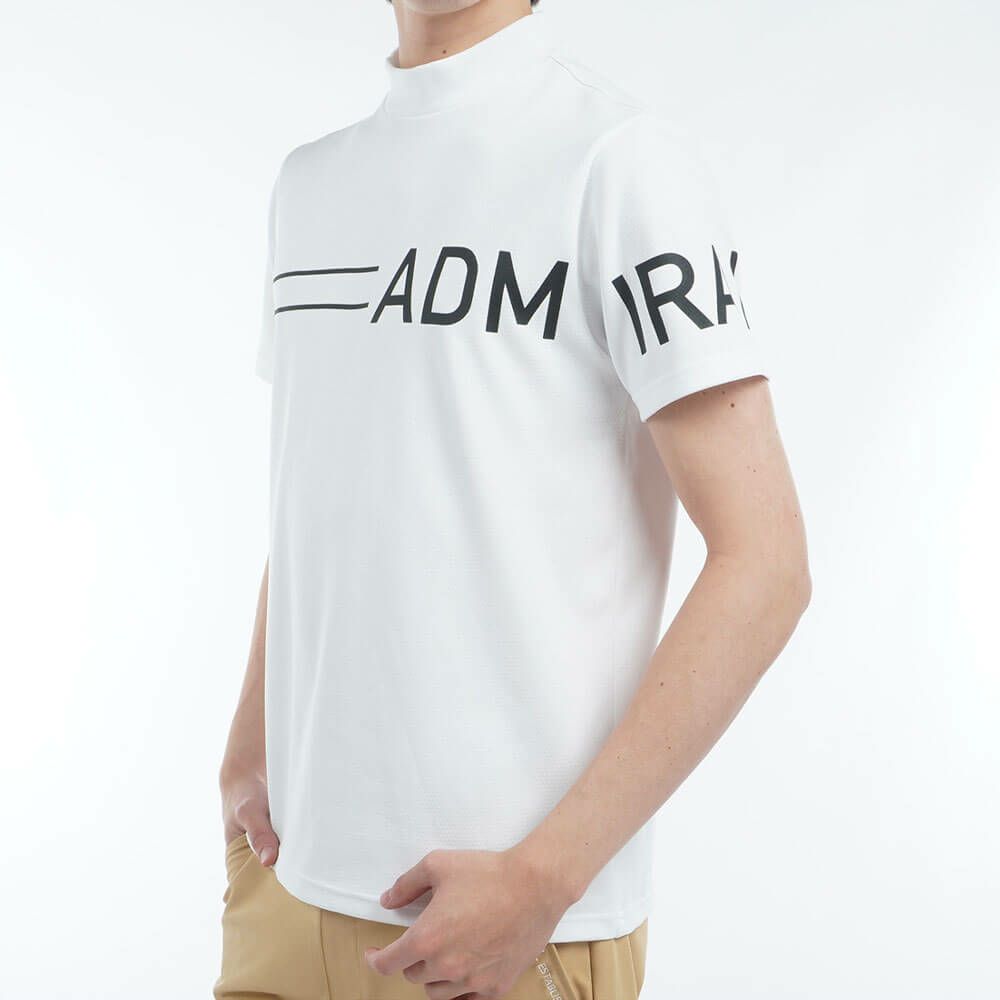 アドミラル Admiral　メンズ CARAT ビッグロゴ 半袖 モックネックシャツ ADMA518　2025年モデル 詳細4