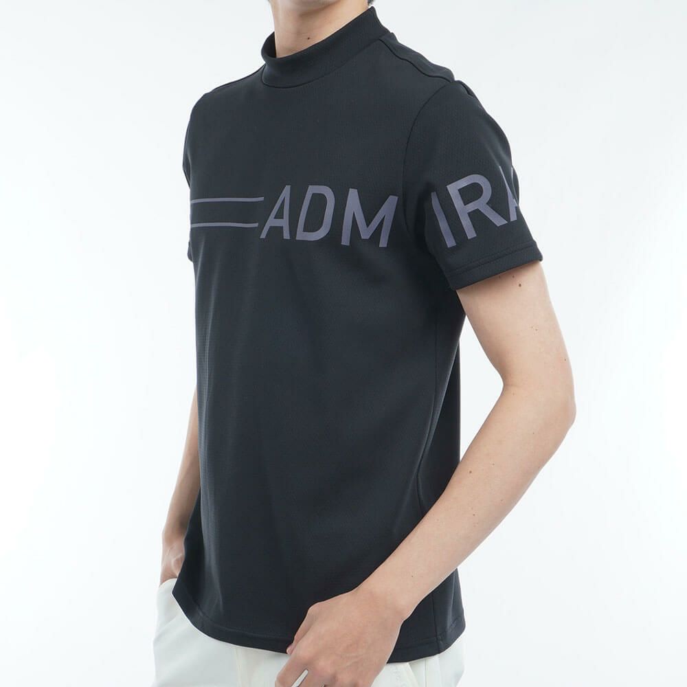 アドミラル Admiral　メンズ CARAT ビッグロゴ 半袖 モックネックシャツ ADMA518　2025年モデル 詳細7