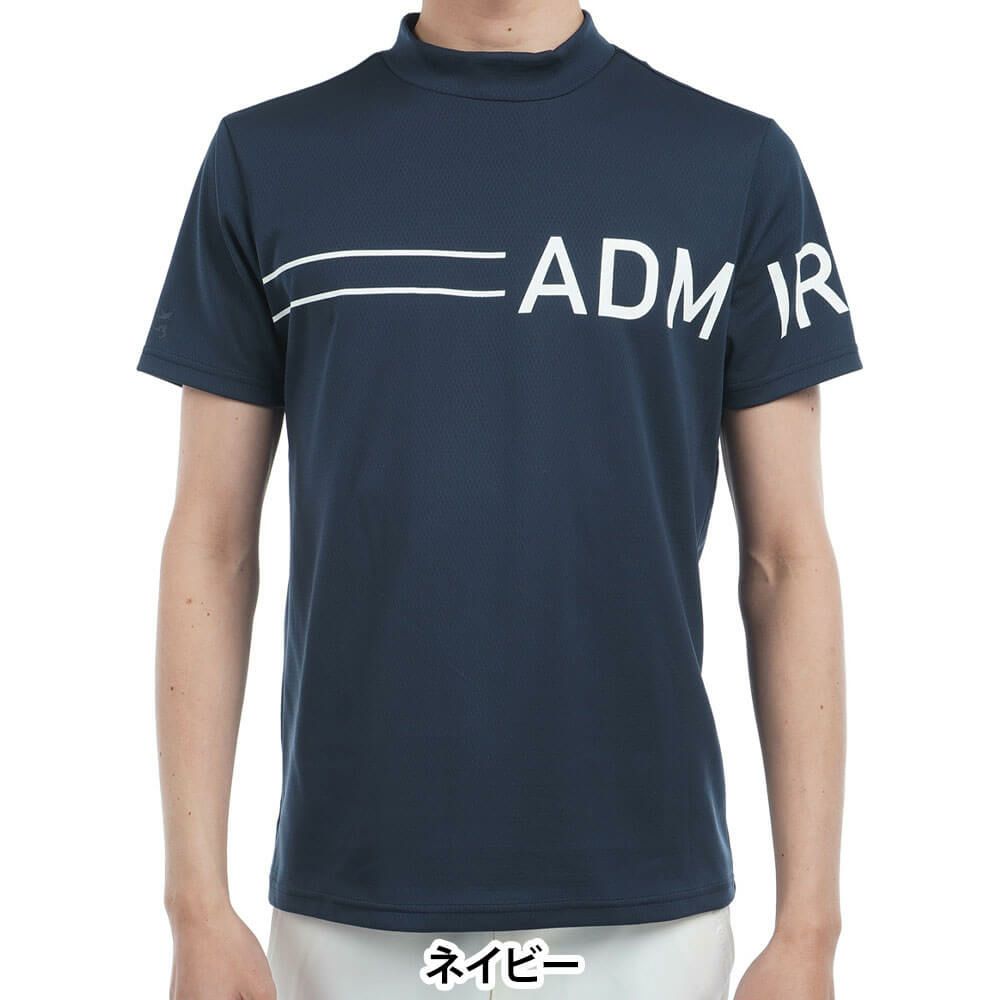 アドミラル Admiral　メンズ CARAT ビッグロゴ 半袖 モックネックシャツ ADMA518　2025年モデル 詳細8