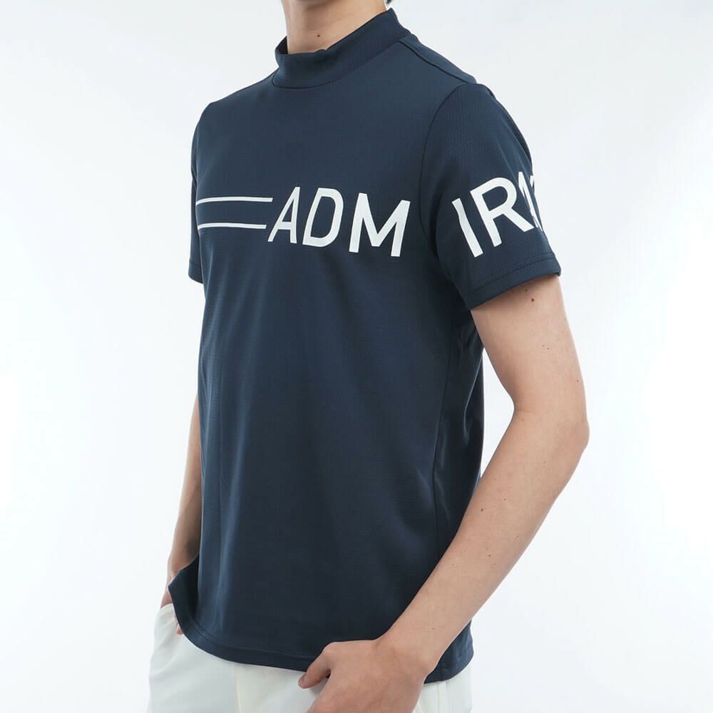 アドミラル Admiral　メンズ CARAT ビッグロゴ 半袖 モックネックシャツ ADMA518　2025年モデル 詳細10