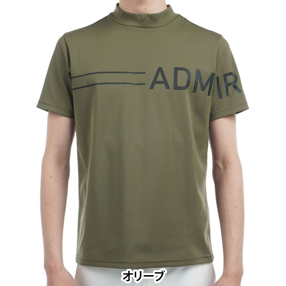 アドミラル Admiral　メンズ CARAT ビッグロゴ 半袖 モックネックシャツ ADMA518　2025年モデル 詳細14