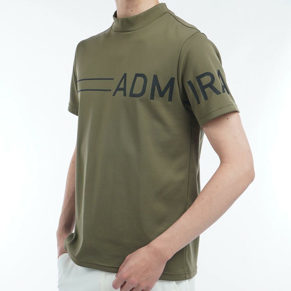 アドミラル Admiral　メンズ CARAT ビッグロゴ 半袖 モックネックシャツ ADMA518　2025年モデル 詳細16