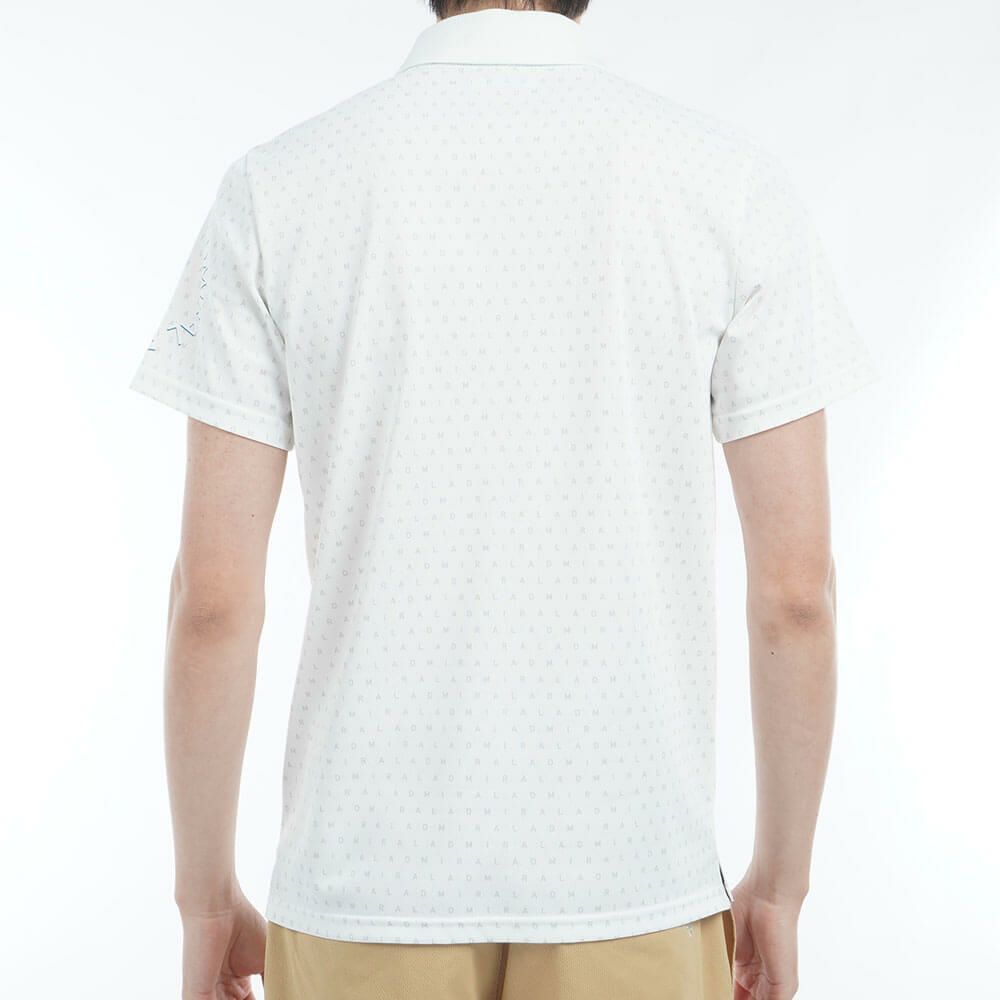 アドミラル Admiral　メンズ モノグラムプリント スパッシー 半袖 ポロシャツ ADMA526　2025年モデル 詳細3