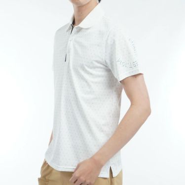 アドミラル Admiral　メンズ モノグラムプリント スパッシー 半袖 ポロシャツ ADMA526　2025年モデル 詳細4