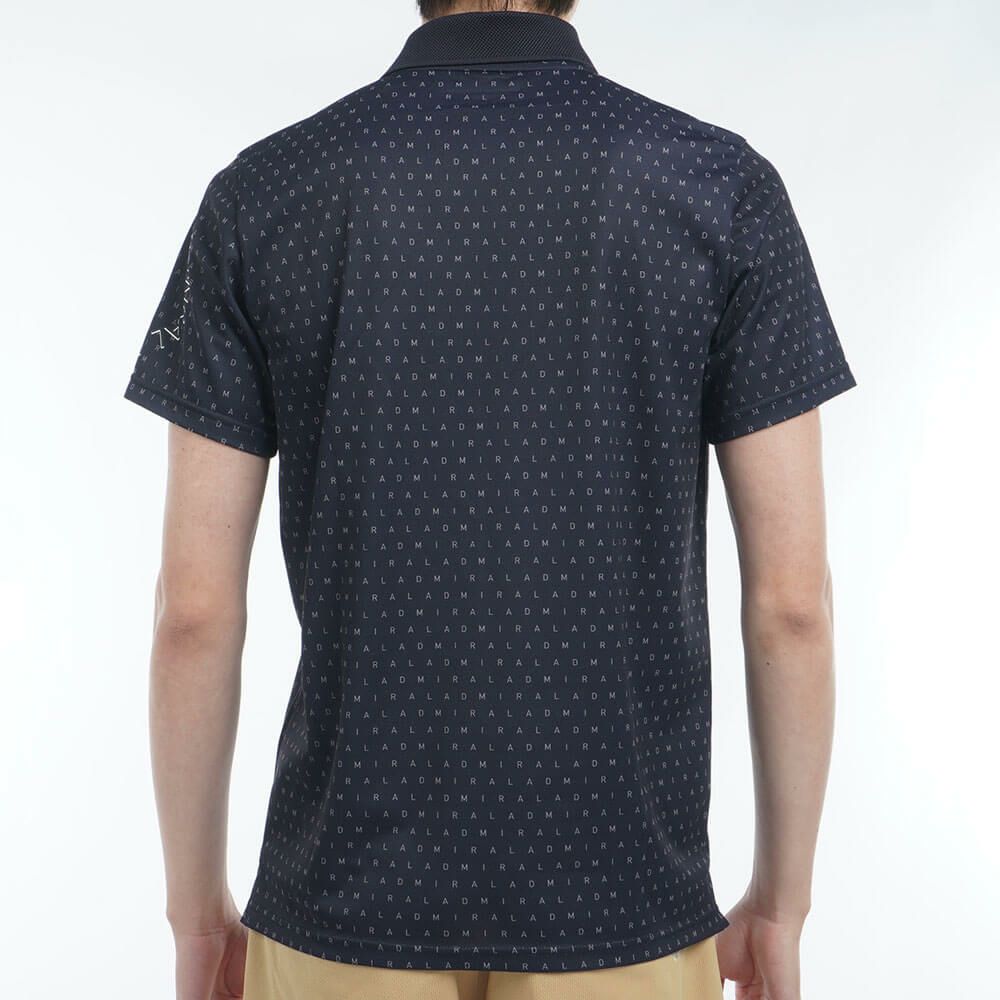 アドミラル Admiral　メンズ モノグラムプリント スパッシー 半袖 ポロシャツ ADMA526　2025年モデル 詳細6