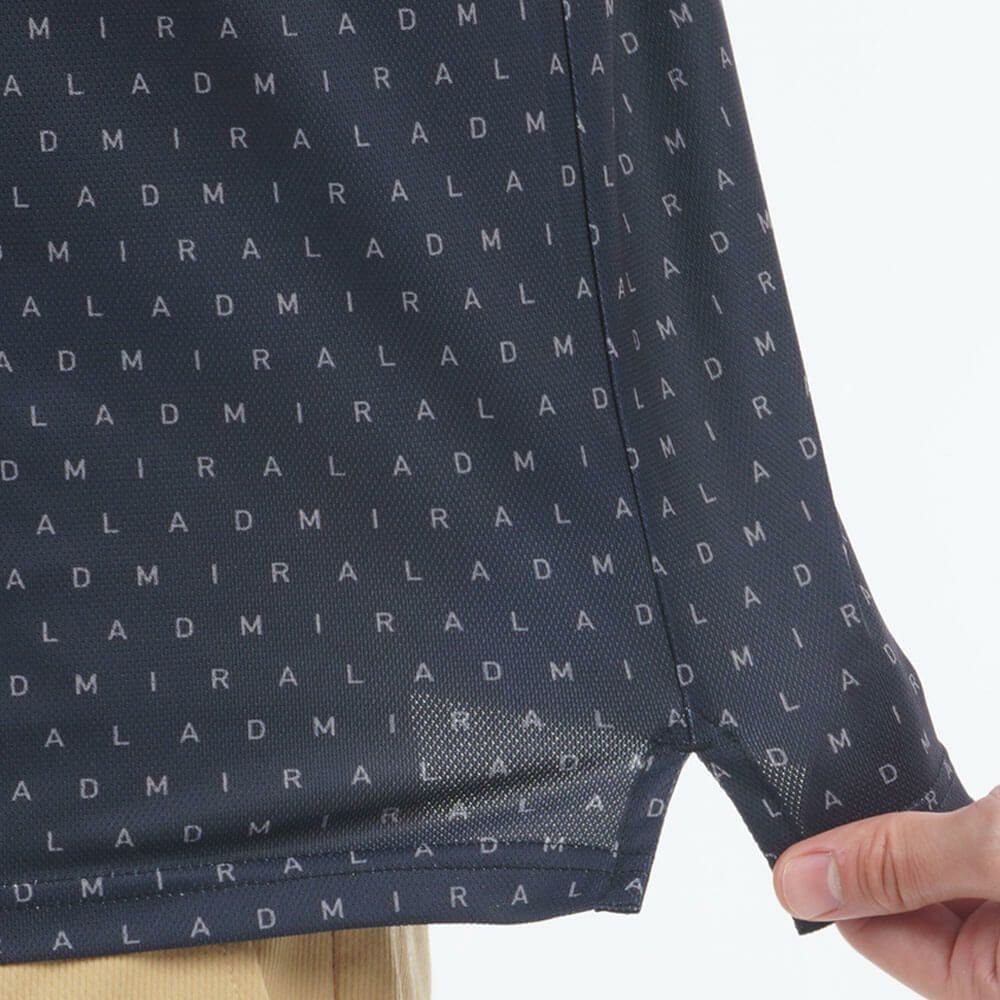 アドミラル Admiral　メンズ モノグラムプリント スパッシー 半袖 ポロシャツ ADMA526　2025年モデル 詳細10