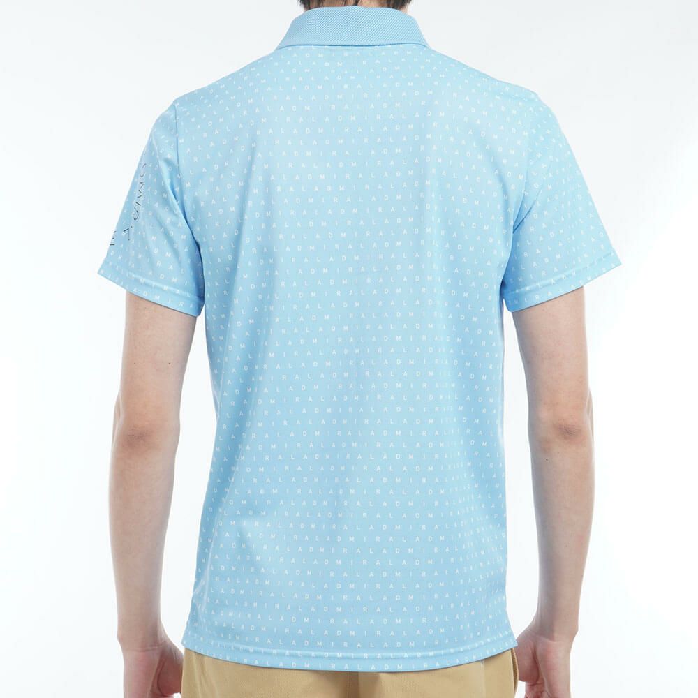 アドミラル Admiral　メンズ モノグラムプリント スパッシー 半袖 ポロシャツ ADMA526　2025年モデル 詳細13