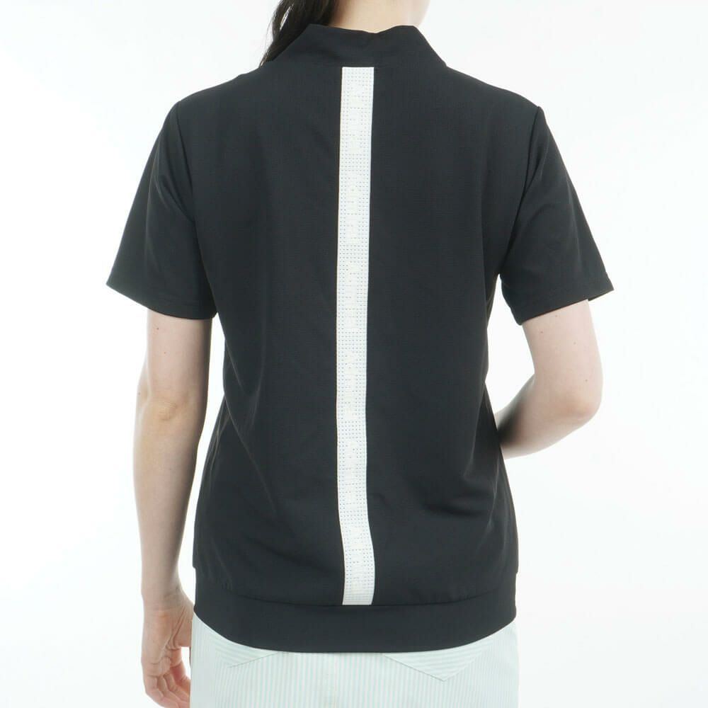 アドミラル Admiral　レディース ミニワッフル エンボスロゴ 半袖 モックネックシャツ ADLA506　2025年モデル 詳細6