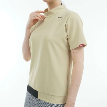 アドミラル Admiral　レディース ミニワッフル エンボスロゴ 半袖 モックネックシャツ ADLA506　2025年モデル 詳細15