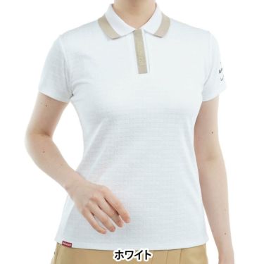 アドミラル Admiral　レディース ロゴジャガード 半袖 ポロシャツ ADLA508　2025年モデル 詳細2