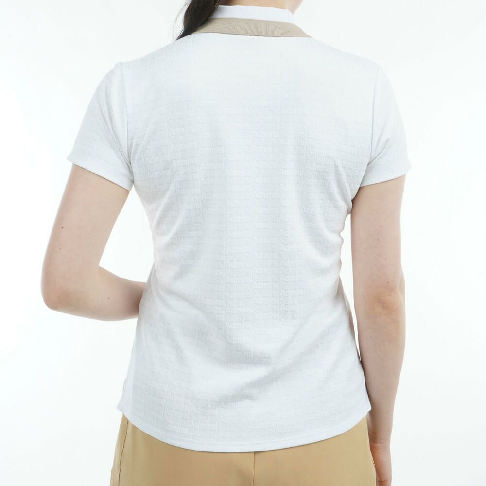 アドミラル Admiral　レディース ロゴジャガード 半袖 ポロシャツ ADLA508　2025年モデル 詳細3