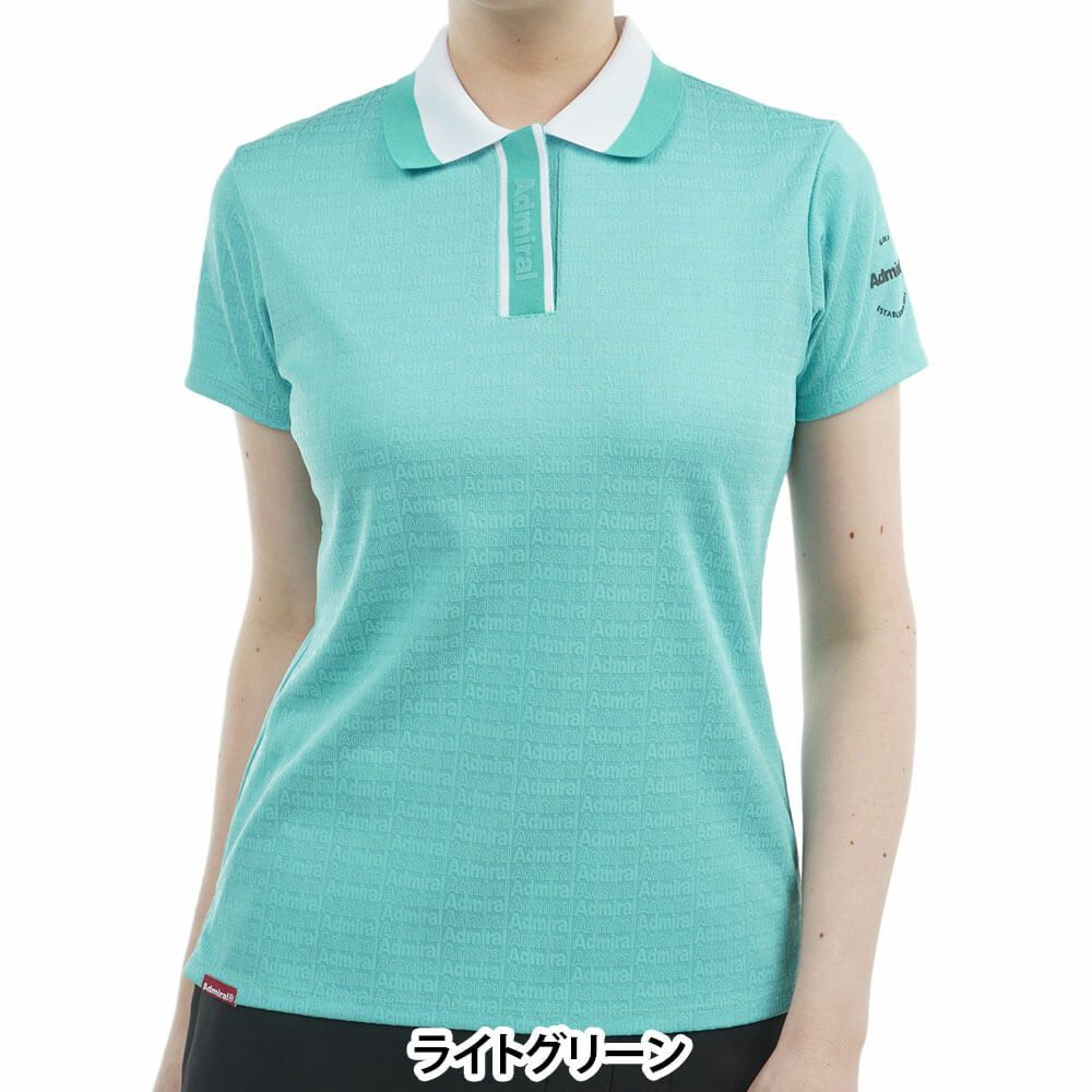 アドミラル Admiral　レディース ロゴジャガード 半袖 ポロシャツ ADLA508　2025年モデル 詳細13