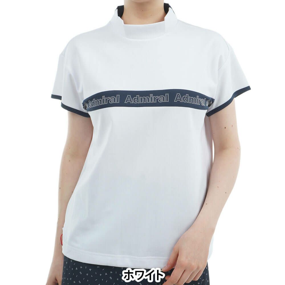 アドミラル Admiral　レディース ドロストヘム カノコ 半袖 モックネックシャツ ADLA527　2025年モデル 詳細2