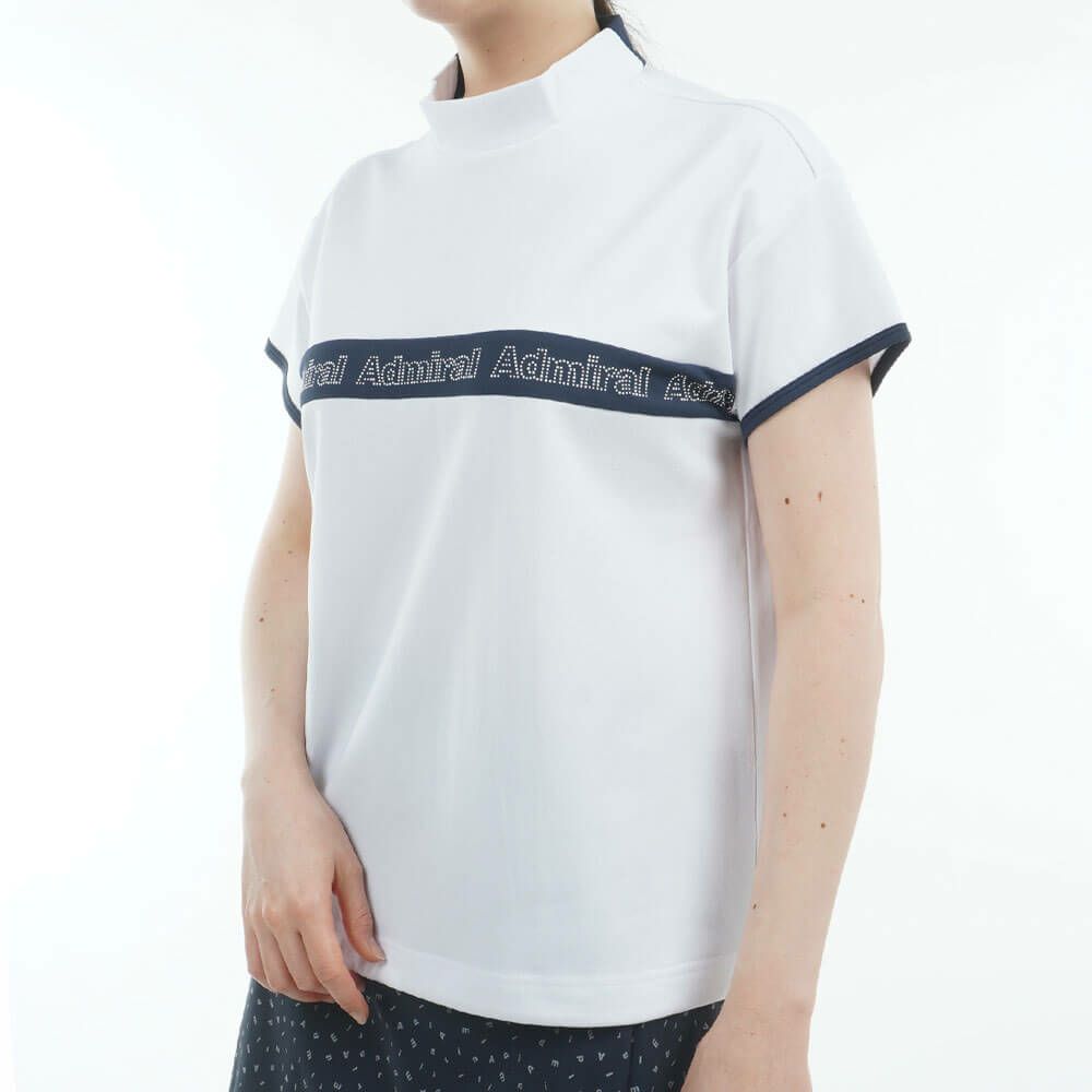 アドミラル Admiral　レディース ドロストヘム カノコ 半袖 モックネックシャツ ADLA527　2025年モデル 詳細4