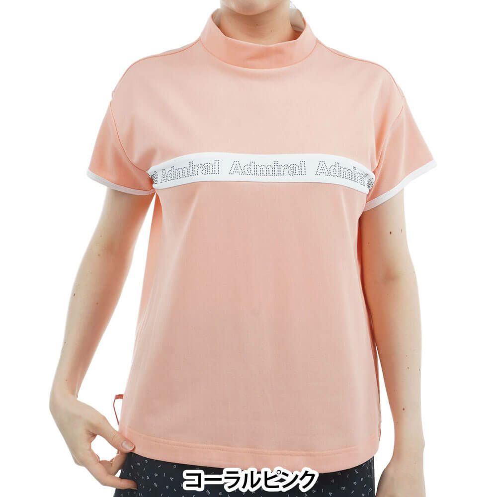 アドミラル Admiral　レディース ドロストヘム カノコ 半袖 モックネックシャツ ADLA527　2025年モデル 詳細11