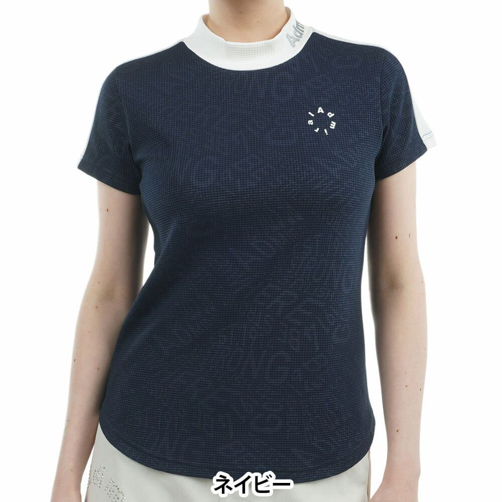 アドミラル Admiral　レディース 接触冷感 ジオメタロゴ 半袖 モックネックシャツ ADLA529　2025年モデル 詳細12