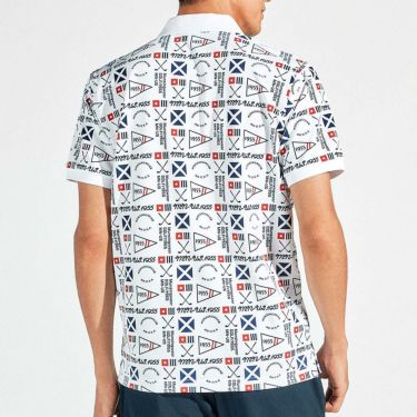 マンシングウェア Munsingwear　メンズ サンスクリーン グラフィック総柄プリント 半袖 ポロシャツ MG5SHS40M　2025年モデル 詳細5