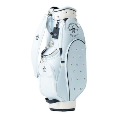 マンシングウェア Munsingwear　レディース フラッグ飛び柄 キャディバッグ MG5SCB02L BL ブルー　2025年モデル 詳細1