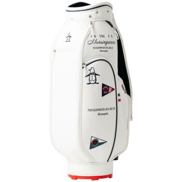 マンシングウェア Munsingwear　レディース フラッグ飛び柄 キャディバッグ MG5SCB02L WH ホワイト　2025年モデル 詳細2