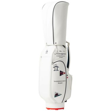 マンシングウェア Munsingwear　レディース フラッグ飛び柄 キャディバッグ MG5SCB02L WH ホワイト　2025年モデル 詳細4