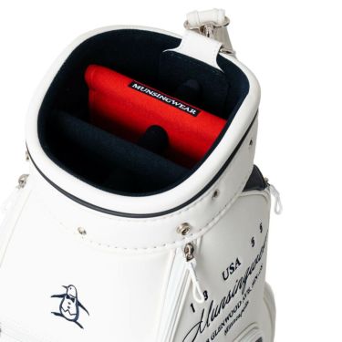 マンシングウェア Munsingwear　レディース フラッグ飛び柄 キャディバッグ MG5SCB02L WH ホワイト　2025年モデル 詳細5