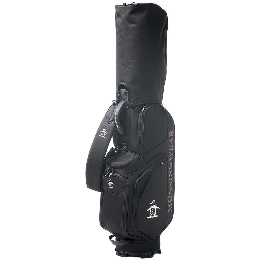マンシングウェア Munsingwear　メンズ ファブリック キャディバッグ MG5SCB02M BK ブラック　2025年モデル 詳細3