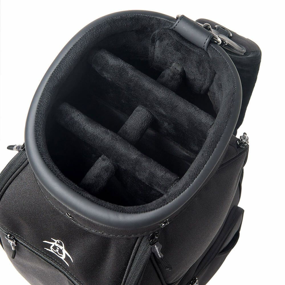 マンシングウェア Munsingwear　メンズ ファブリック キャディバッグ MG5SCB02M BK ブラック　2025年モデル 詳細5