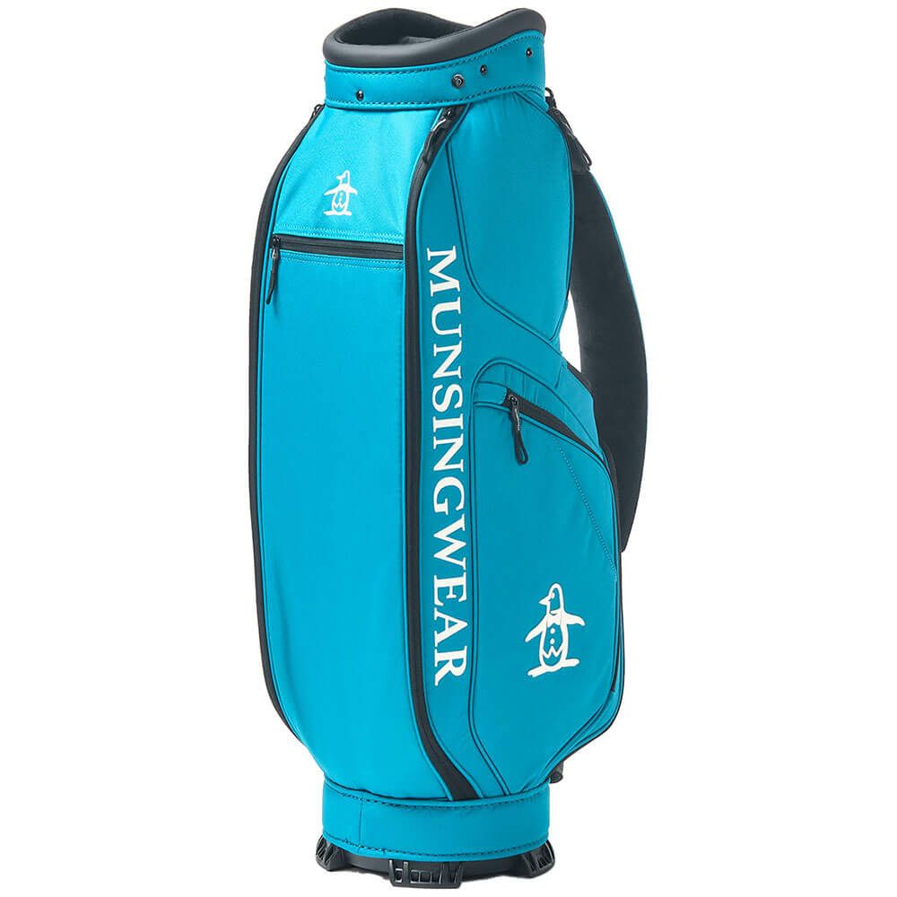マンシングウェア Munsingwear　メンズ ファブリック キャディバッグ MG5SCB02M BL ブルー　2025年モデル 詳細2