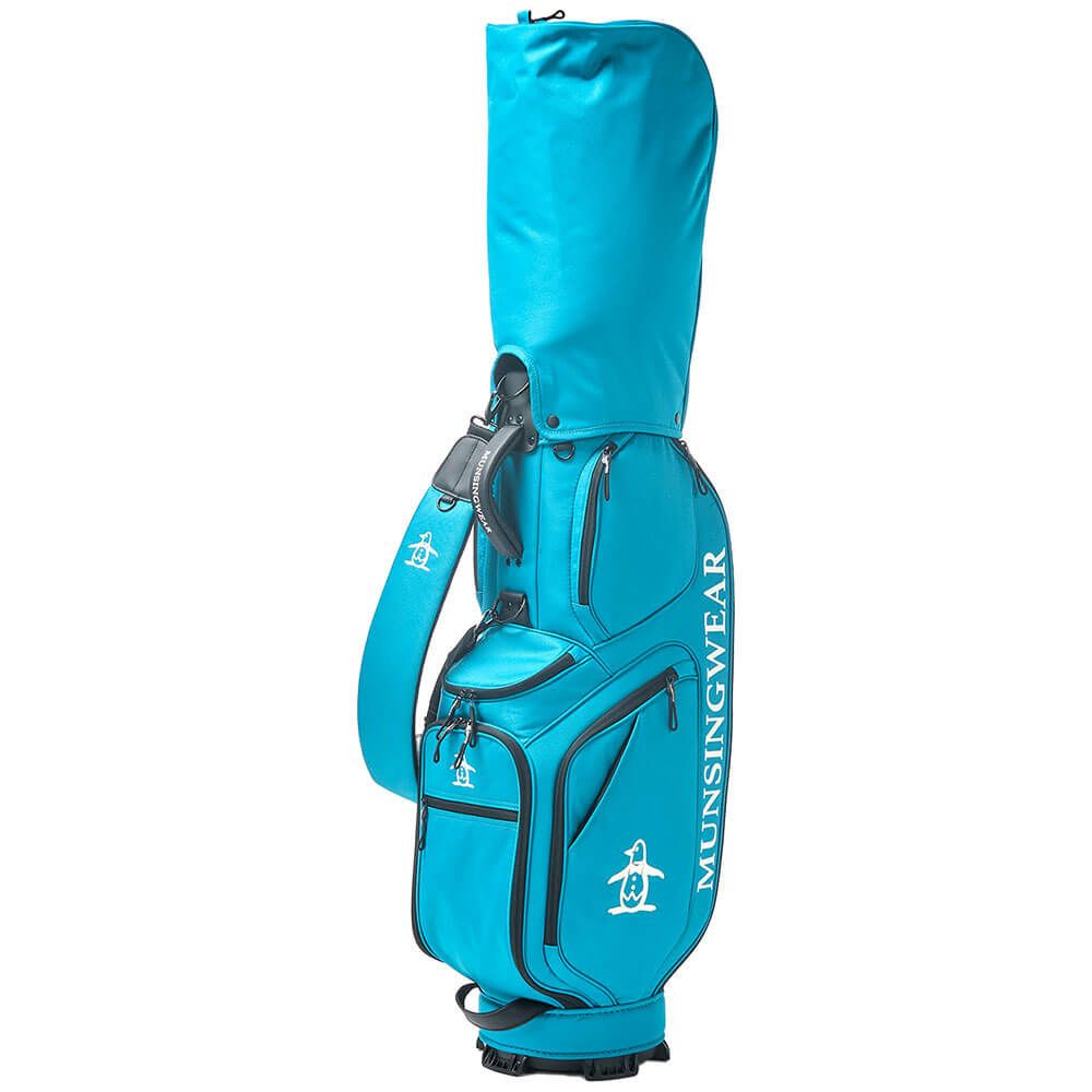 マンシングウェア Munsingwear　メンズ ファブリック キャディバッグ MG5SCB02M BL ブルー　2025年モデル 詳細3