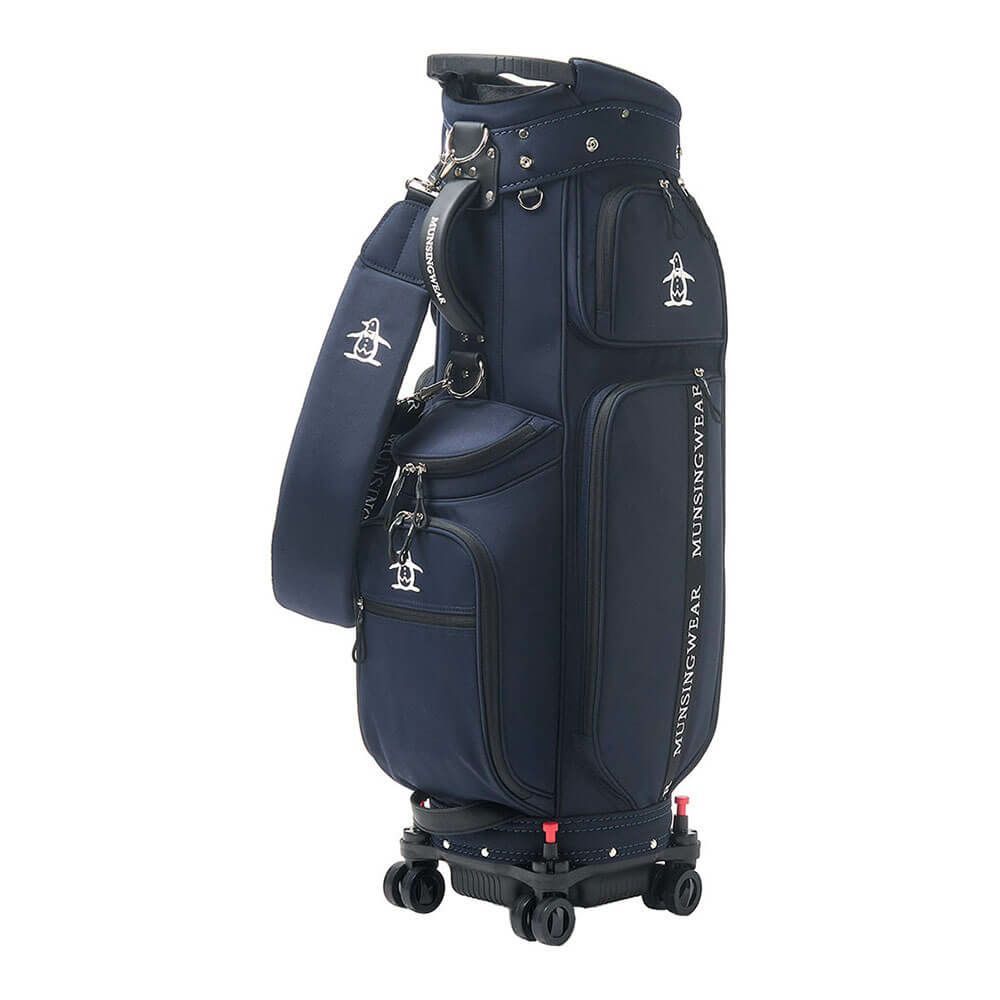 マンシングウェア Munsingwear　メンズ キャスター付き キャディバッグ MG5SCB03M NV ネイビー　2025年モデル 詳細1