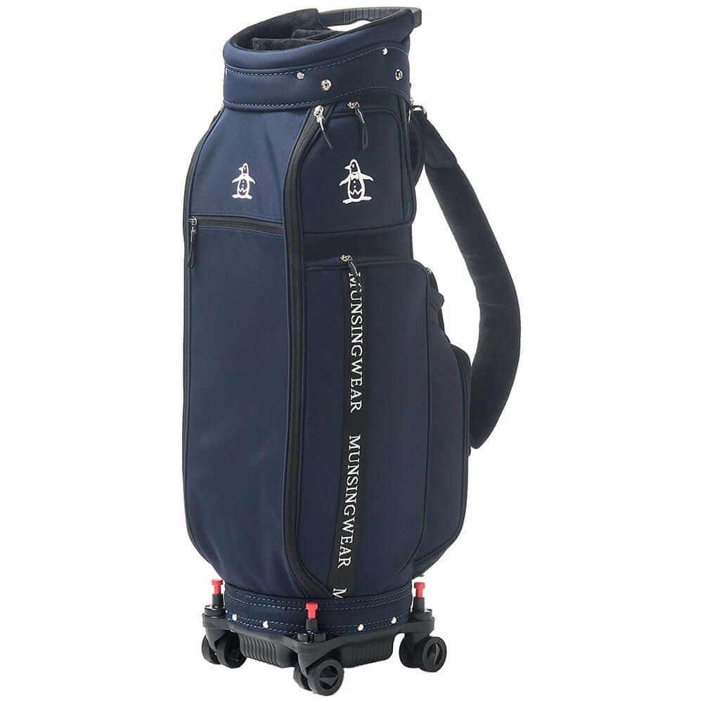 マンシングウェア Munsingwear　メンズ キャスター付き キャディバッグ MG5SCB03M NV ネイビー　2025年モデル 詳細2