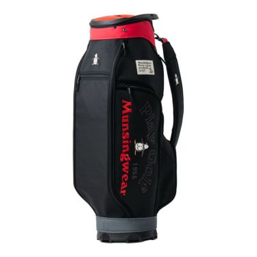マンシングウェア Munsingwear　メンズ バイカラーリング キャディバッグ MG5SCB04M BK ブラック　2025年モデル 詳細1