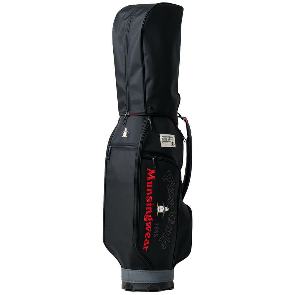 マンシングウェア Munsingwear　メンズ バイカラーリング キャディバッグ MG5SCB04M BK ブラック　2025年モデル 詳細4