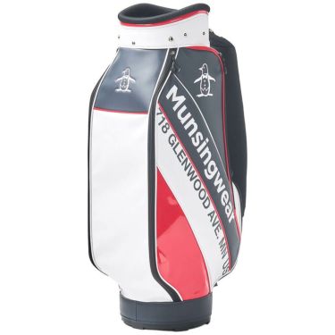 マンシングウェア Munsingwear　メンズ キャディバッグ MG5SCB05M NR ネイビー×レッド　2025年モデル 詳細2