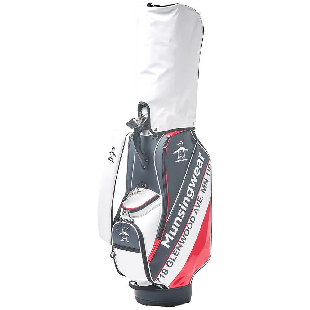 マンシングウェア Munsingwear　メンズ キャディバッグ MG5SCB05M NR ネイビー×レッド　2025年モデル 詳細3