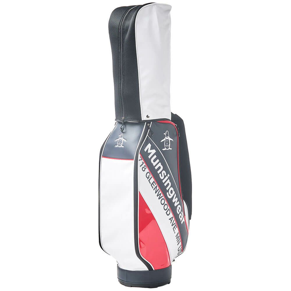 マンシングウェア Munsingwear　メンズ キャディバッグ MG5SCB05M NR ネイビー×レッド　2025年モデル 詳細4