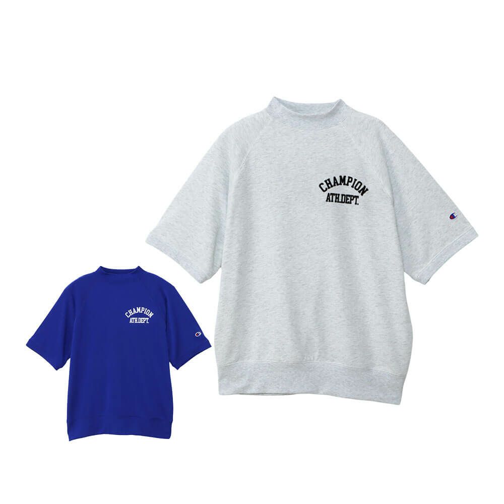 チャンピオンゴルフ ChampionGOLF　メンズ 半袖 スウェット モックネックシャツ C3-BG003　2025年モデル