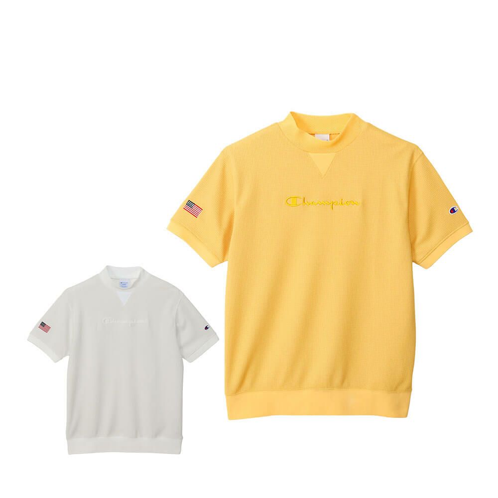 チャンピオンゴルフ ChampionGOLF　メンズ 半袖 モックネックシャツ C3-BG301　2025年モデル