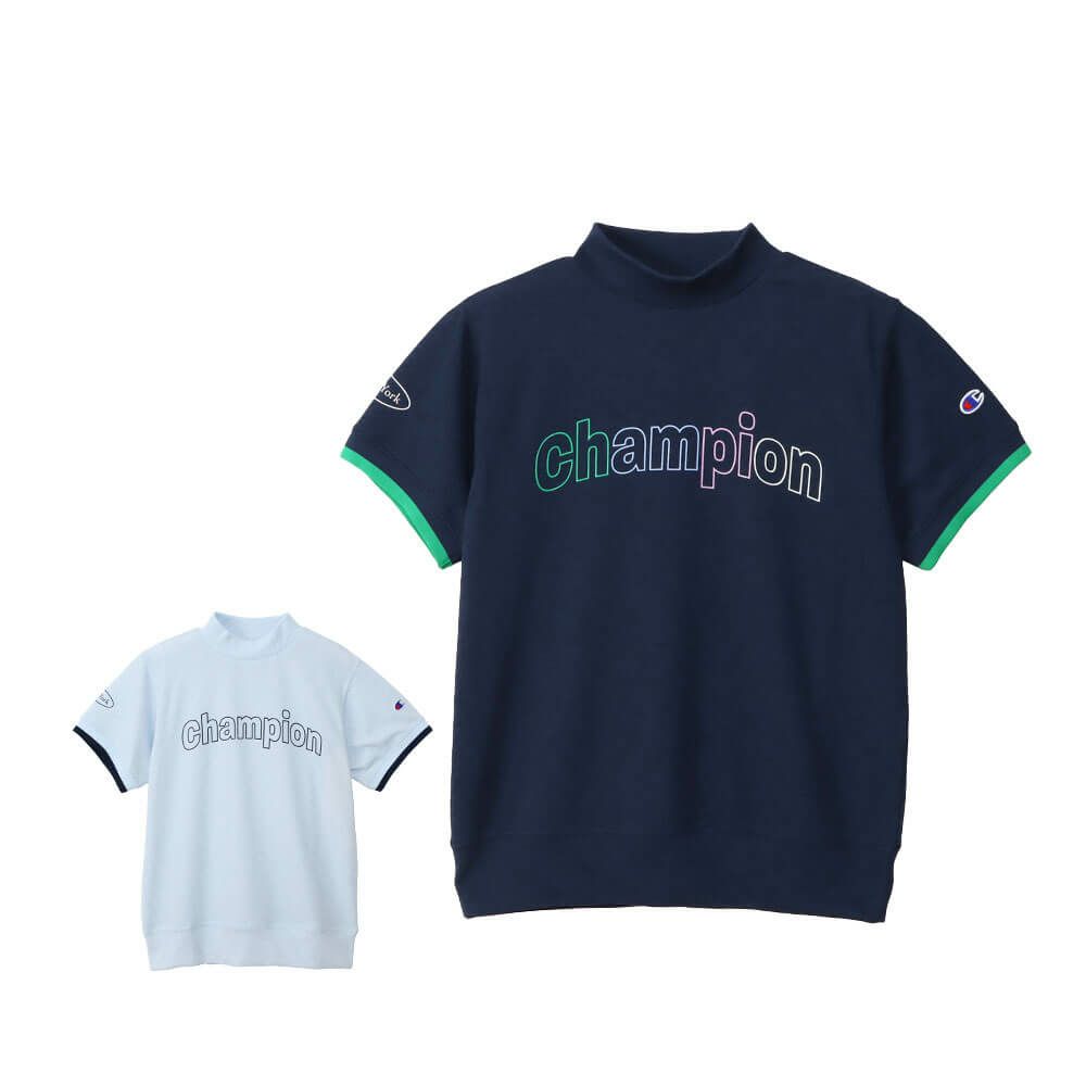 チャンピオンゴルフ ChampionGOLF　レディース 半袖 モックネックシャツ CW-BG304　2025年モデル 詳細1