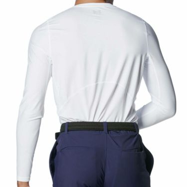 アンダーアーマー UNDER ARMOUR　メンズ UAアイソチル フィッティド 長袖 Vネック インナーシャツ 1384824 100 ホワイト　2025年モデル 詳細2