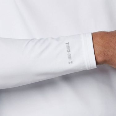 アンダーアーマー UNDER ARMOUR　メンズ UAアイソチル フィッティド 長袖 Vネック インナーシャツ 1384824 100 ホワイト　2025年モデル 詳細6