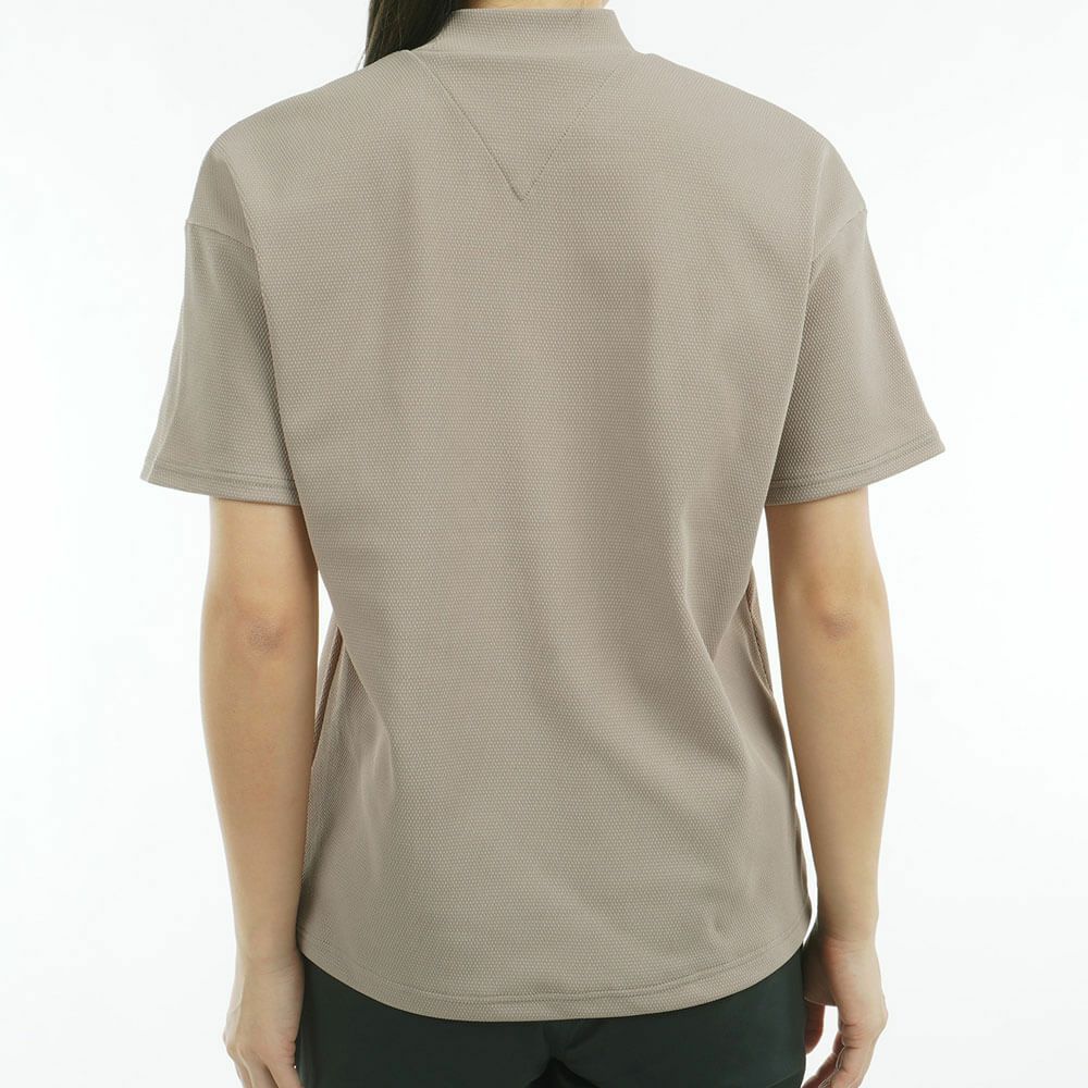 トミー ヒルフィガー ゴルフ　レディース マルチフラッグ リラックス 半袖 モックネックシャツ THLA501　2025年モデル 詳細6