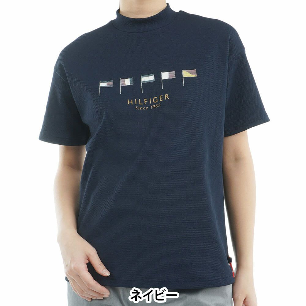 トミー ヒルフィガー ゴルフ　レディース マルチフラッグ リラックス 半袖 モックネックシャツ THLA501　2025年モデル 詳細12