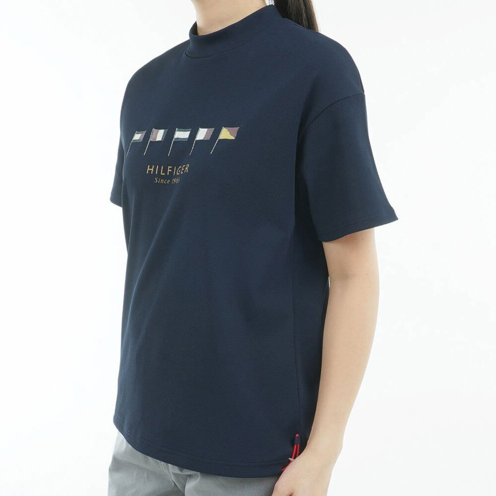 トミー ヒルフィガー ゴルフ　レディース マルチフラッグ リラックス 半袖 モックネックシャツ THLA501　2025年モデル 詳細14
