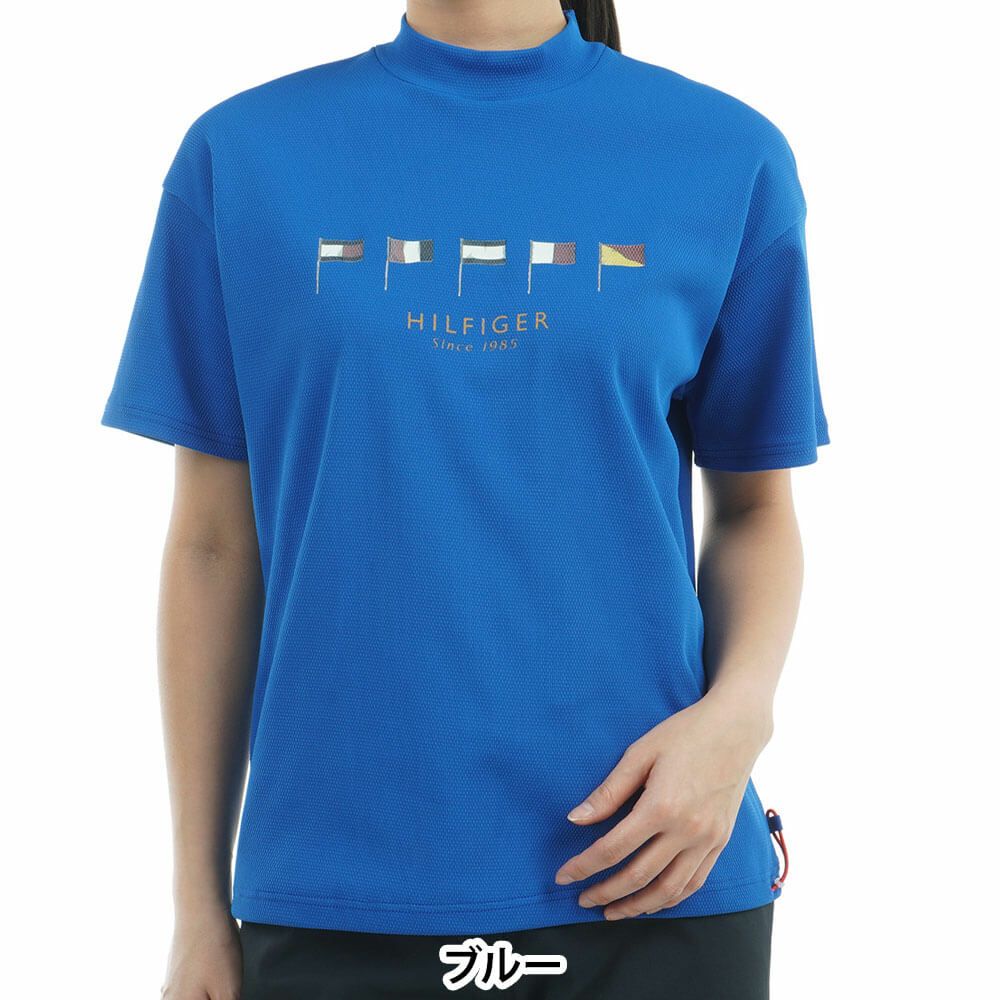 トミー ヒルフィガー ゴルフ　レディース マルチフラッグ リラックス 半袖 モックネックシャツ THLA501　2025年モデル 詳細15
