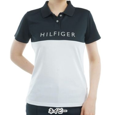 トミー ヒルフィガー ゴルフ　レディース コントラストカラー 半袖 ロゴ ポロシャツ THLA530　2025年モデル 詳細8