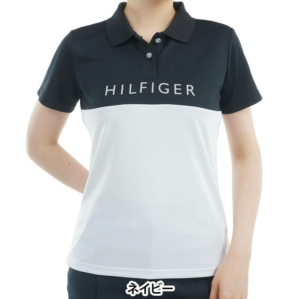 トミー ヒルフィガー ゴルフ　レディース コントラストカラー 半袖 ロゴ ポロシャツ THLA530　2025年モデル 詳細8