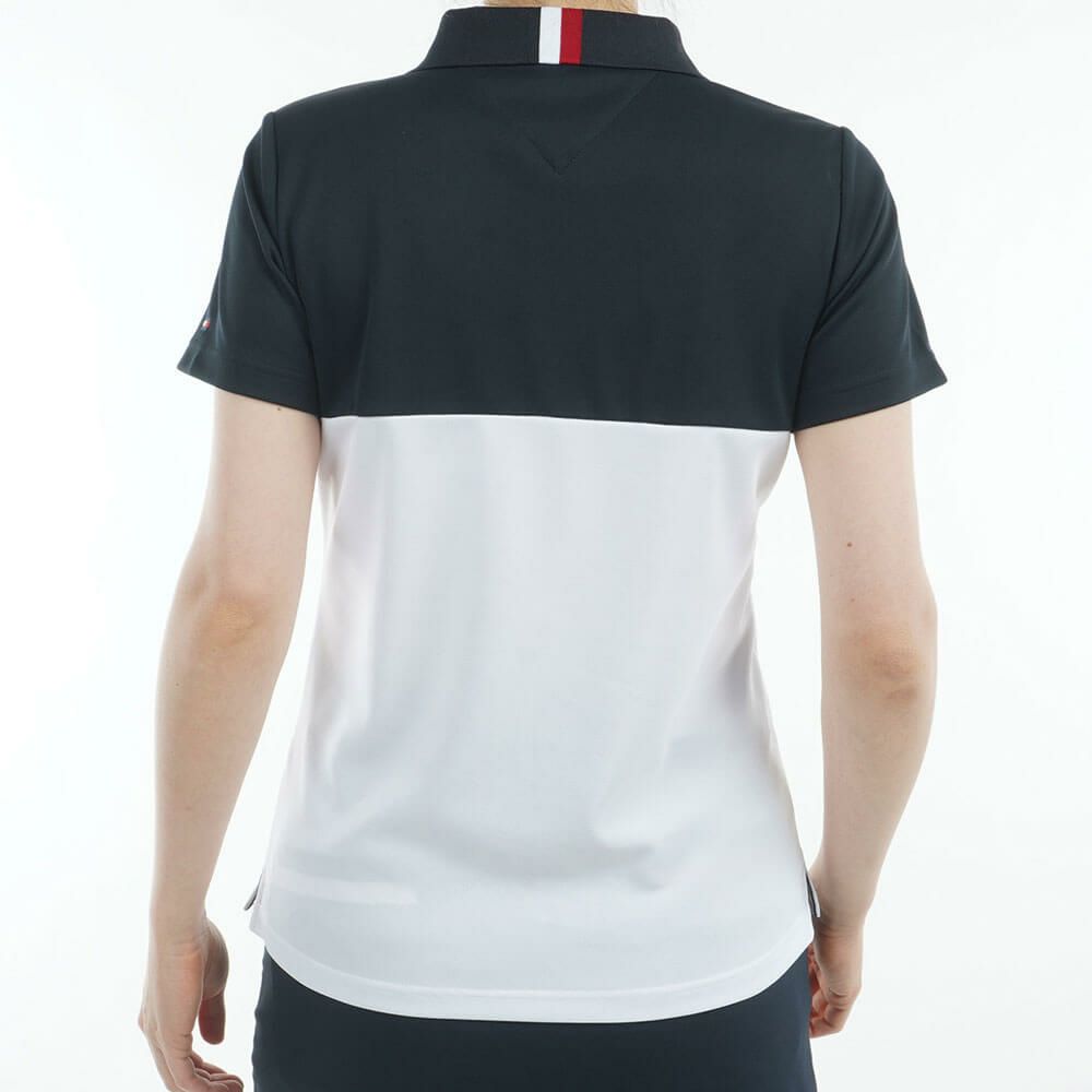 トミー ヒルフィガー ゴルフ　レディース コントラストカラー 半袖 ロゴ ポロシャツ THLA530　2025年モデル 詳細9